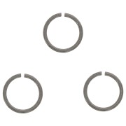 925 Sterling Silver 3x0.7mm Open jump rings - Black Rhodium x25|raw }}