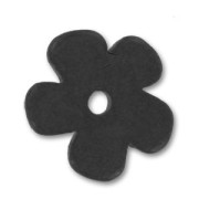 Ceramics flower 25mm Mat Black|raw }}