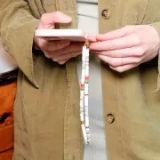 6x3mm Howlite imitation heishi round beads - Multicoloured x39cm