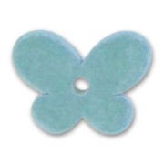 Ceramics Butterfly 22x30mm Matt Aquamarine x1