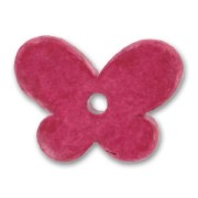 Ceramics Butterfly 22x30mm Matt Dark Fuchsia x1