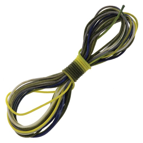 1mm Nylon braided thread - Gradient Green - Dark Blue - Beige x2.90m