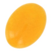 14x10mm Oval cabochon - Tinted agate - Yellow x1|raw }}