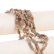 Beads irregular nuggets 5 - 7 mm gemstone - Jasper Landscape x40cm