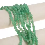 6mm Gemstone Irregular Nugget beads - Aventurine x40cm