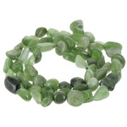 Beads irregular nuggets 6 mm gemstone - Jade Nephrite x39cm