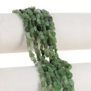 Beads irregular nuggets 6 mm gemstone - Jade Nephrite x39cm