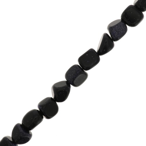 6mm Irregular Nugget beads - Imitation Blue Sand Stonex40cm