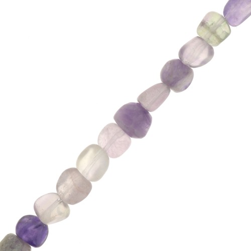 6mm Irregular Nugget beads - Imitation Fluorite x38cm