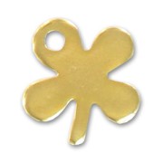 Clover charm 16mm fine Gold plated x1|raw }}