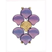 7x7.5mm Cymbal Bead Substitute for Ginko Beads Vlasios - Fine Gold plated x1