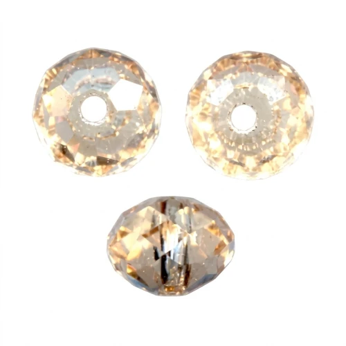 PureCrystal 5040 Flat round 6mm Light Colorado Topaz x1