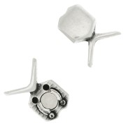 11x17.5mm Cymbal - Magnetic clasp for chevron beads Vorino - Ant Silver Tone x1