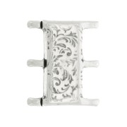 19x16mm Cymbal Magnetic clasp for beads seed beads 8/0 Nisida III - Ant Silver Ton