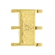 19x16mm Cymbal Magnetic clasp for beads seed beads 8/0 Nisida III - Gold Ton