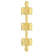 Cymbal - Connector for Tila Beads 34x8 mm Kalogeros III Fine gold plated