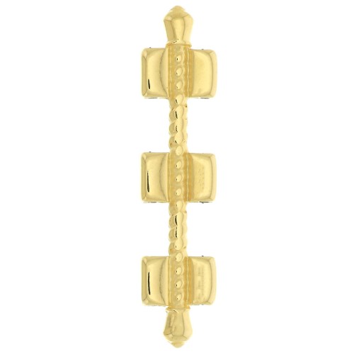 Cymbal - Connector for Tila Beads 34x8 mm Kalogeros III Fine gold plated