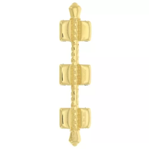 Cymbal - Connector for Tila Beads 34x8 mm Kalogeros III Fine gold plated