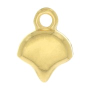 10x7.5mm Cymbal - End for weaving Ginko Duo beads Kastro - Fine Gold plated x1|raw }}