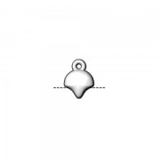 10x7.5mm Cymbal - End for weaving Ginko Duo beads Kastro - Ant Silver Tone x1