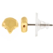 7x7.5mm Cymbal - Earstuds for Ginko Duo Alopronia - Fine Gold plated x2|raw }}