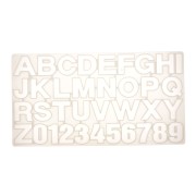 35x19cm Silicone mould to make letters & numbers in resin x1|raw }}