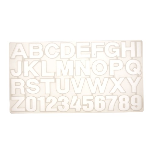 35x19cm Silicone mould to make letters & numbers in resin x1