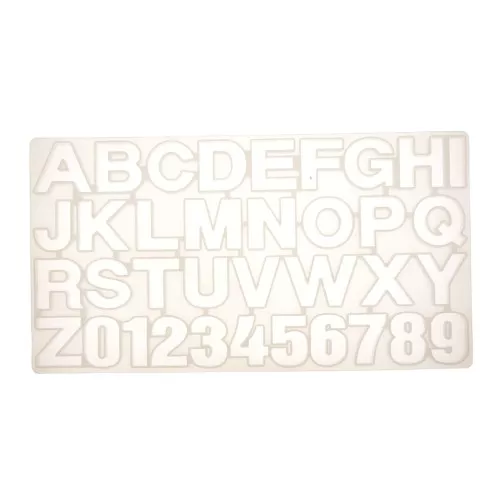 35x19cm Silicone mould to make letters & numbers in resin x1