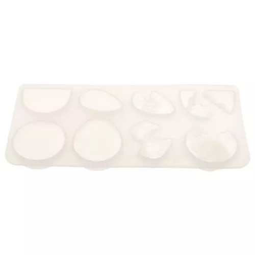 17x8cm Silicone mould for making flat and raised resin cabochons x1