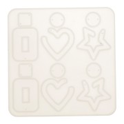 14x14cm Silicone mould n°10 to make resin earrings x1|raw }}