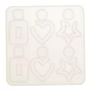 14x14cm Silicone mould n°10 to make resin earrings x1