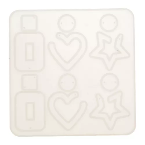 14x14cm Silicone mould n°10 to make resin earrings x1