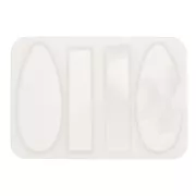 10x7cm Silicone mould for making resin drops and flat rectangle & relief x1