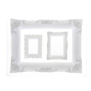 13x10cm Silicone mould to make 3 resin baroque style photo frames x1