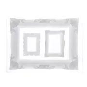 13x10cm Silicone mould to make 3 resin baroque style photo frames x1