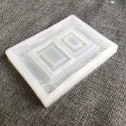 13x10cm Silicone mould to make 3 resin baroque style photo frames x1