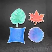82x82mm Silicone mold for resin - Geode shape x1