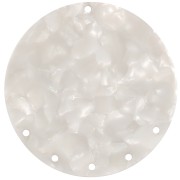 43mm Acetate Pendant - Tortoise shell - Pearly White x1