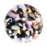 43mm Acetate Pendant - Tortoise shell - Purple - Brown x1|raw }}