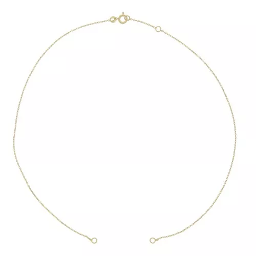 cable mesh chain choker for spacer - 3 micron Gold plated x41cm