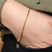 1.8mm Venetian Mesh Chain - 3 micron Gold Plated x50cm