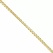 4.3mm Rope Mesh Chain - 3 micron Gold Plated x20cm