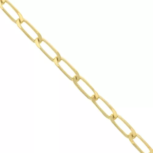 4 sided 5.6mm Bilbao chain - 3 micron Gold plated x20cm