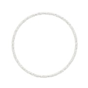 10mm Diamond effect Round Mounting ring for beadweaving - Silver Tone x1|raw }}