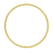 15mm Diamond effect Round Mounting ring for beadweaving - Fine Gold Plated x1|raw }}