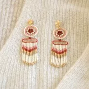 20.5mm Diamond effect Round Mounting ring for beadweaving - Fine Gold Plated x1