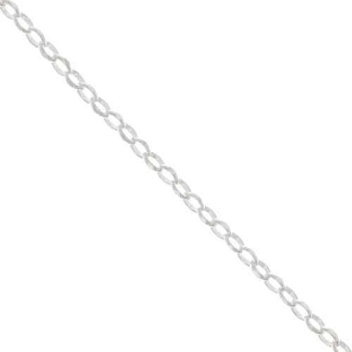 925 Sterling silver 3.6mm Diamond cut box chain x 50 cm
