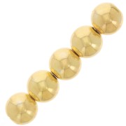 4 mm Round Beads - Gold-Plated 925 Sterling Silver x25