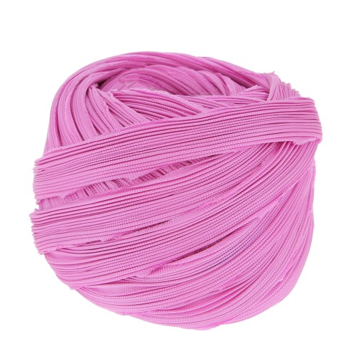 Shibori silk twill Ribbon - Solid Pink x10cm
