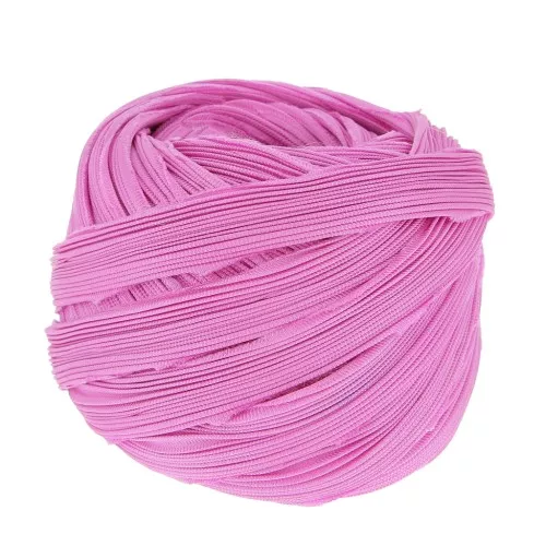 Shibori silk twill Ribbon - Solid Pink x10cm